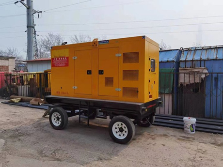 Mobile trailer power station Silent 400KW diesel generator set Small size and light weight